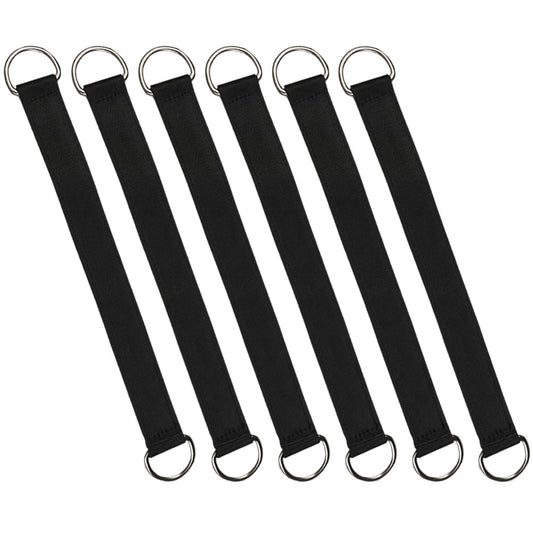 UPOUART 6Pcs Tree Swings Straps Black for Outdoor Swing Accessory and Load Bearing