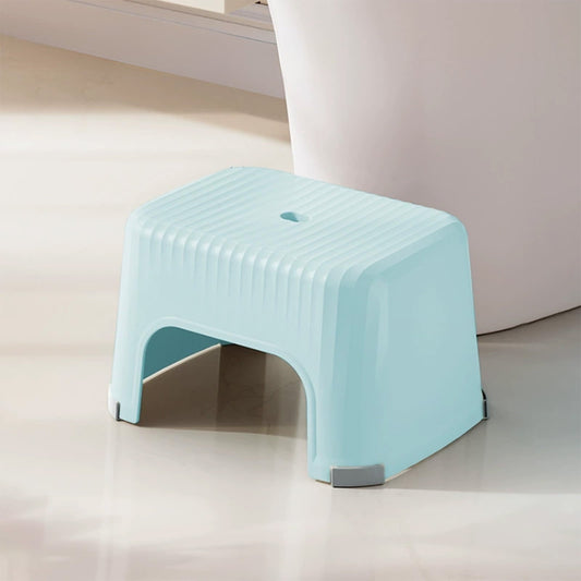 VANLOFE Plastic Step Stool for Adults - Non-Slip Bath Stool, Lightweight Small Stool for Bathroom, Shower, Beach, Camping, Step Stool for Bathroom Sink, 12.5x7.87x7.87in
