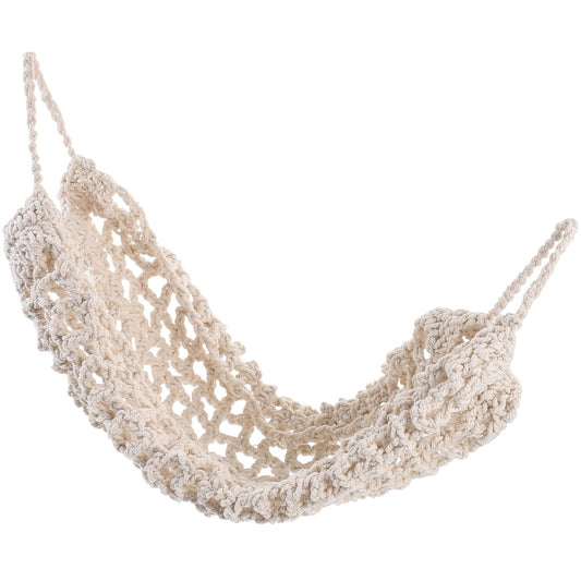 WEAVILUX 1Pack Fruit Hammock Beige Cotton Rope Air Circulation Storage Space Saving Kitchen