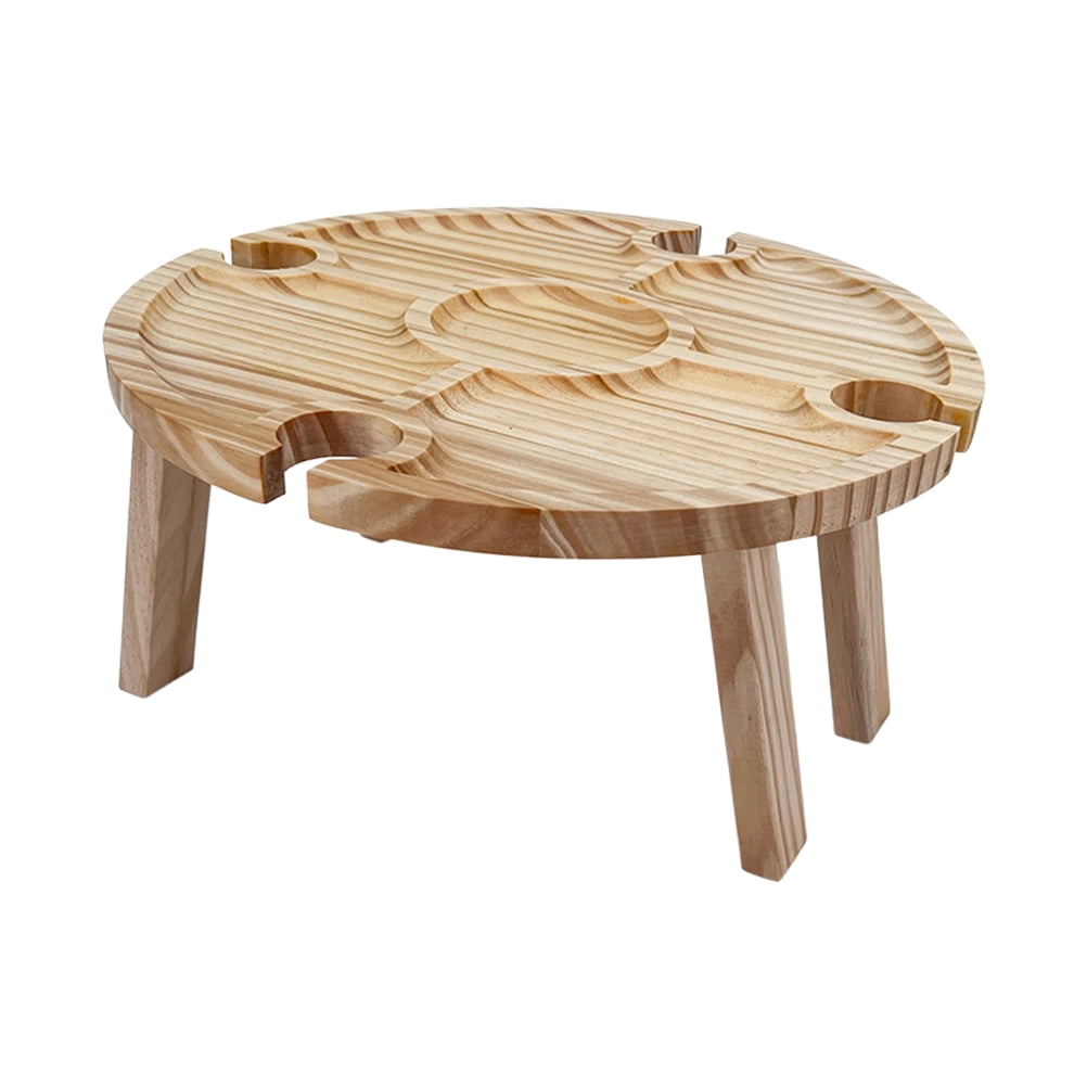 WORGEOUS Picnic Folding Desk Wine Storage 1Pcs 15.7Cm Height