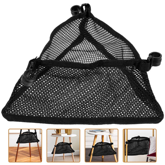 Worgeous Desk Accessories Storage Bag Black Mesh Cloth 1Set