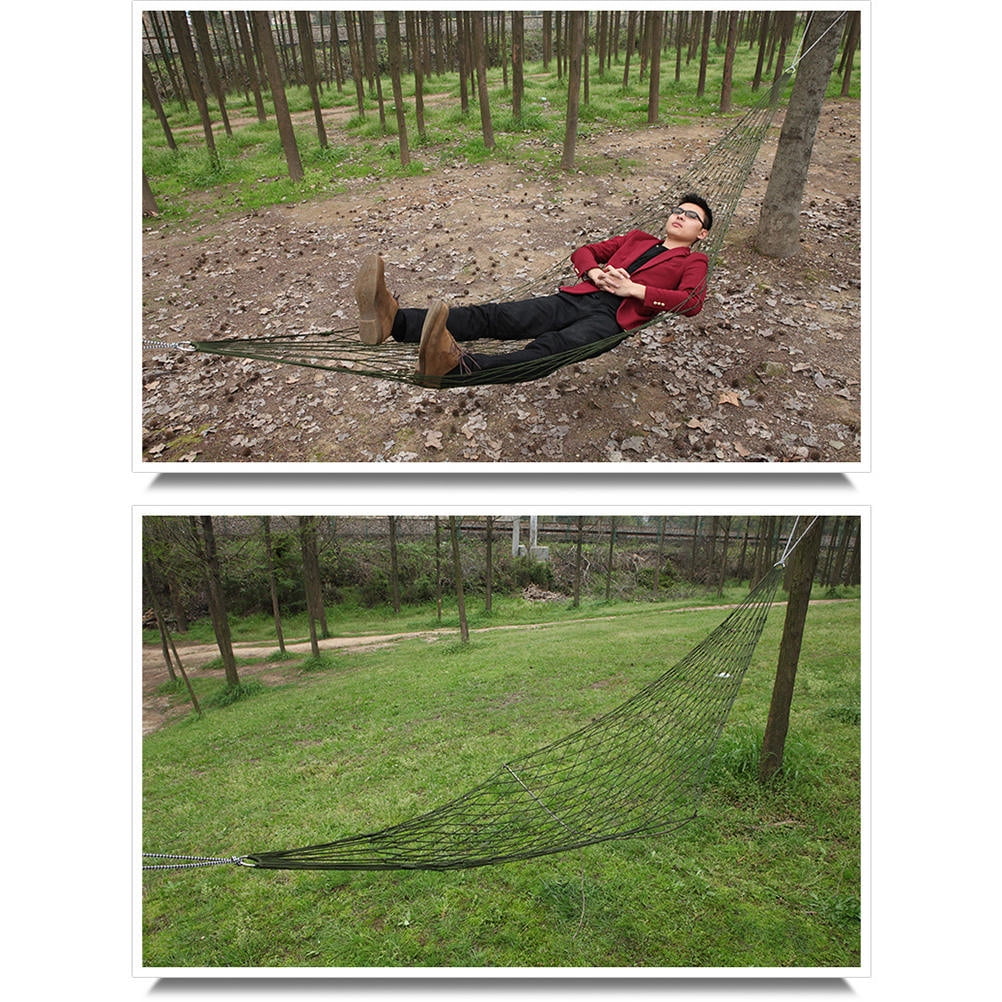 Worgeous 军绿吊 Camping Hammock with Rain Fly Bed Net Mesh Travel Green