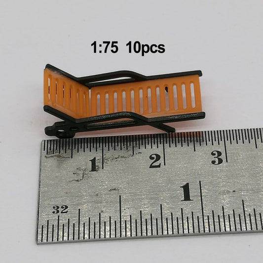 Yannee Model Train HO TT Scale 1:87 Bench Chair Beach Chair Layout 10 Pcs
