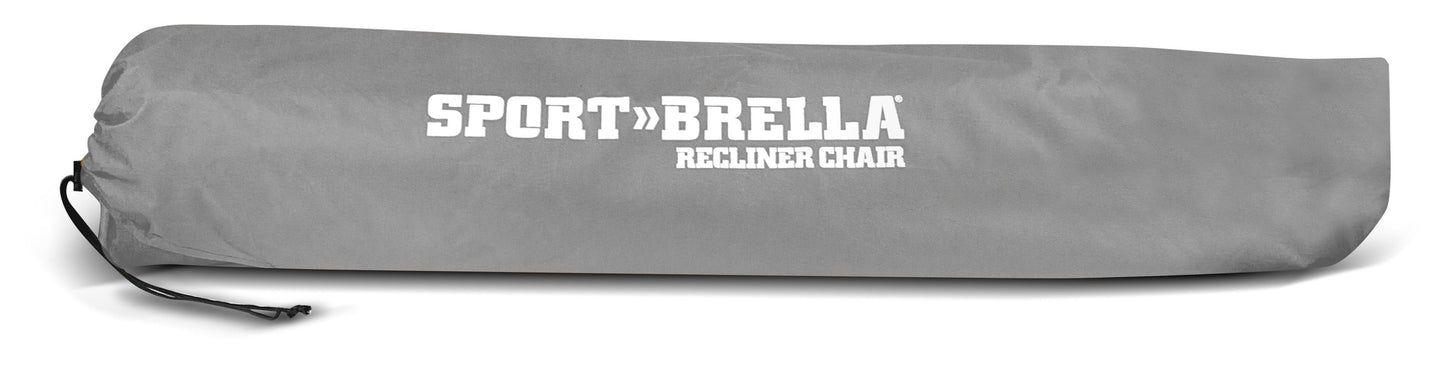 Sport-Brella Grey Camping Chair, with Clamp-On Sun Shade