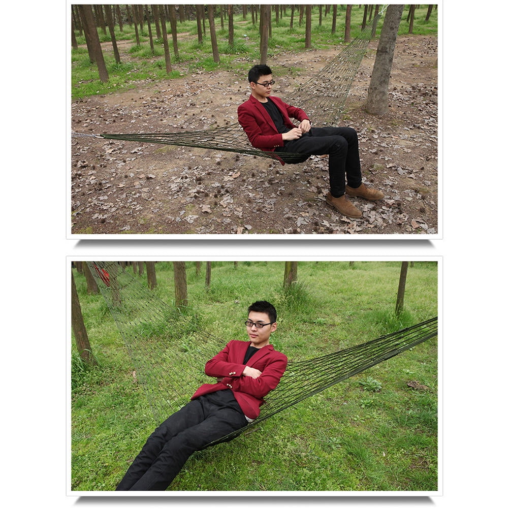 Worgeous 军绿吊 Camping Hammock with Rain Fly Bed Net Mesh Travel Green