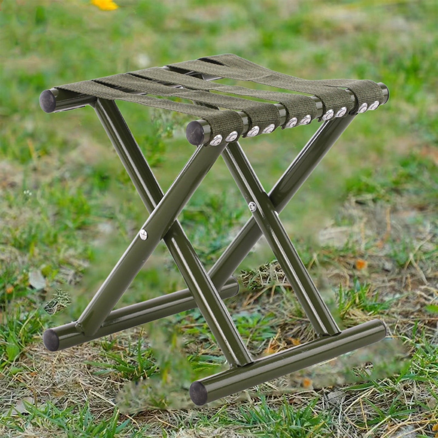 Kieccall Folding Camping Stool - Portable Chair For Fishing & Outdoor - Lightweight - Easy Carry