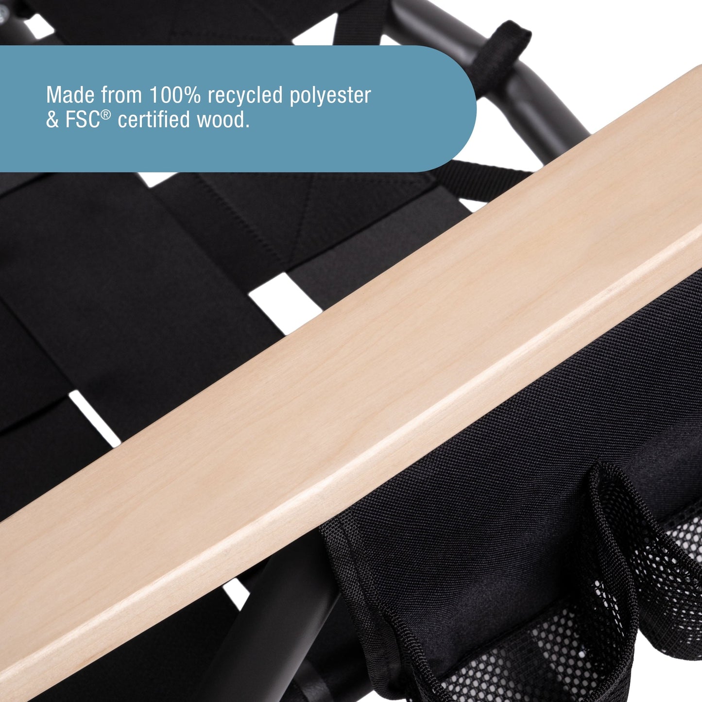 CleverMade KOVE Outdoor Chair - Midnight Black (1PK)