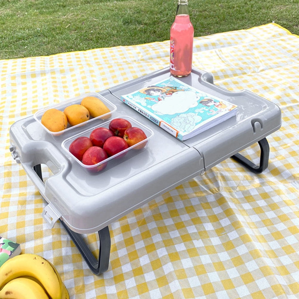 Raindrops 1Set Rectangular Durable Foldable Tables Portable for Hiking BBQ and Beach Use Easy to Clean
