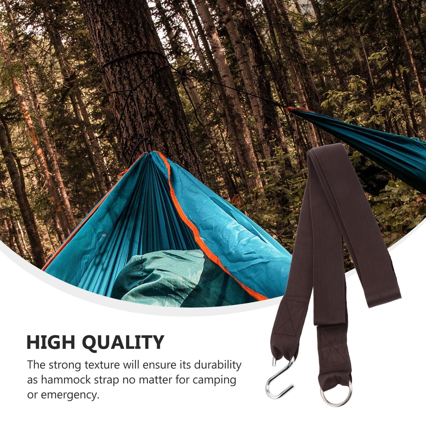 Raindrops 4Pcs Hammock Tree Strap Men and Women Outdoor Use 112.0x1.97x0.08in