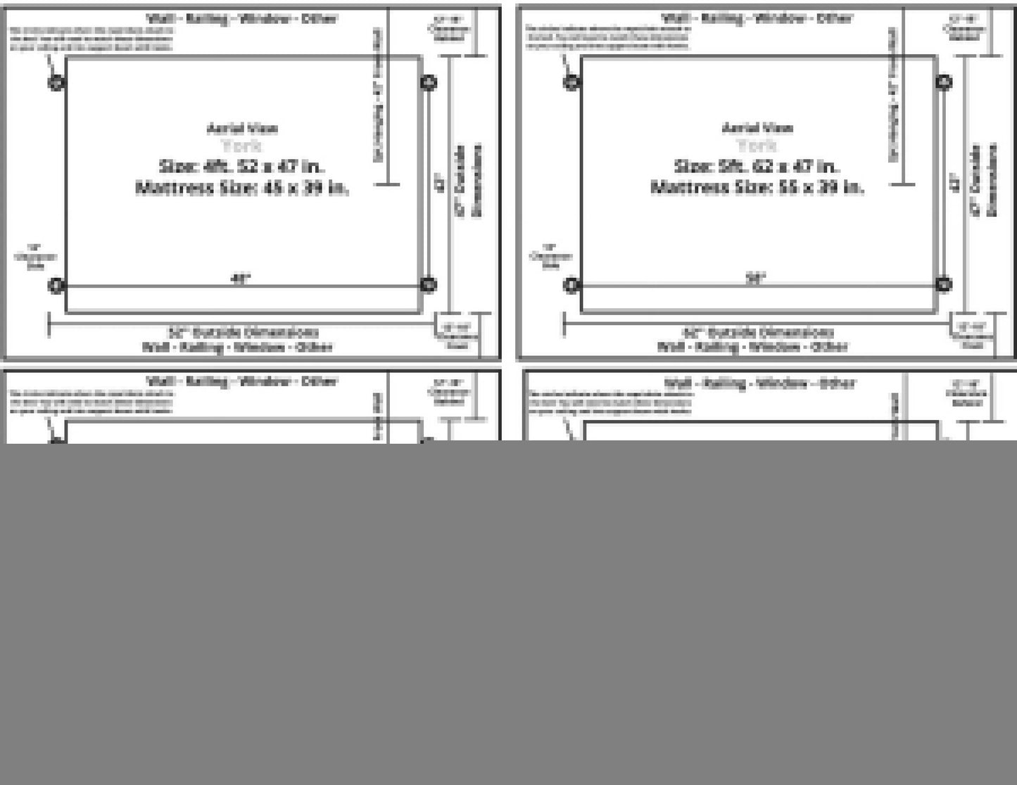 Keystone Amish Co. Twin York Porch Swing Bed, Unfinished