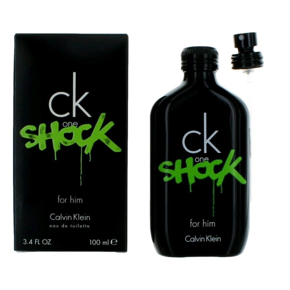 Ck One Shock By Calvin Klein, 3.4 Oz Eau De Toilette Spray For Men