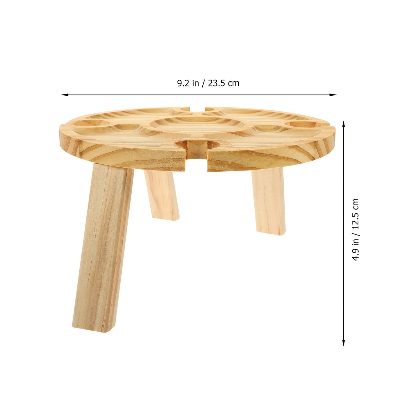 SWETRACE Side Table Outdoor Light Yellow Simple Design 1Set 9.24X9.24X4.91in