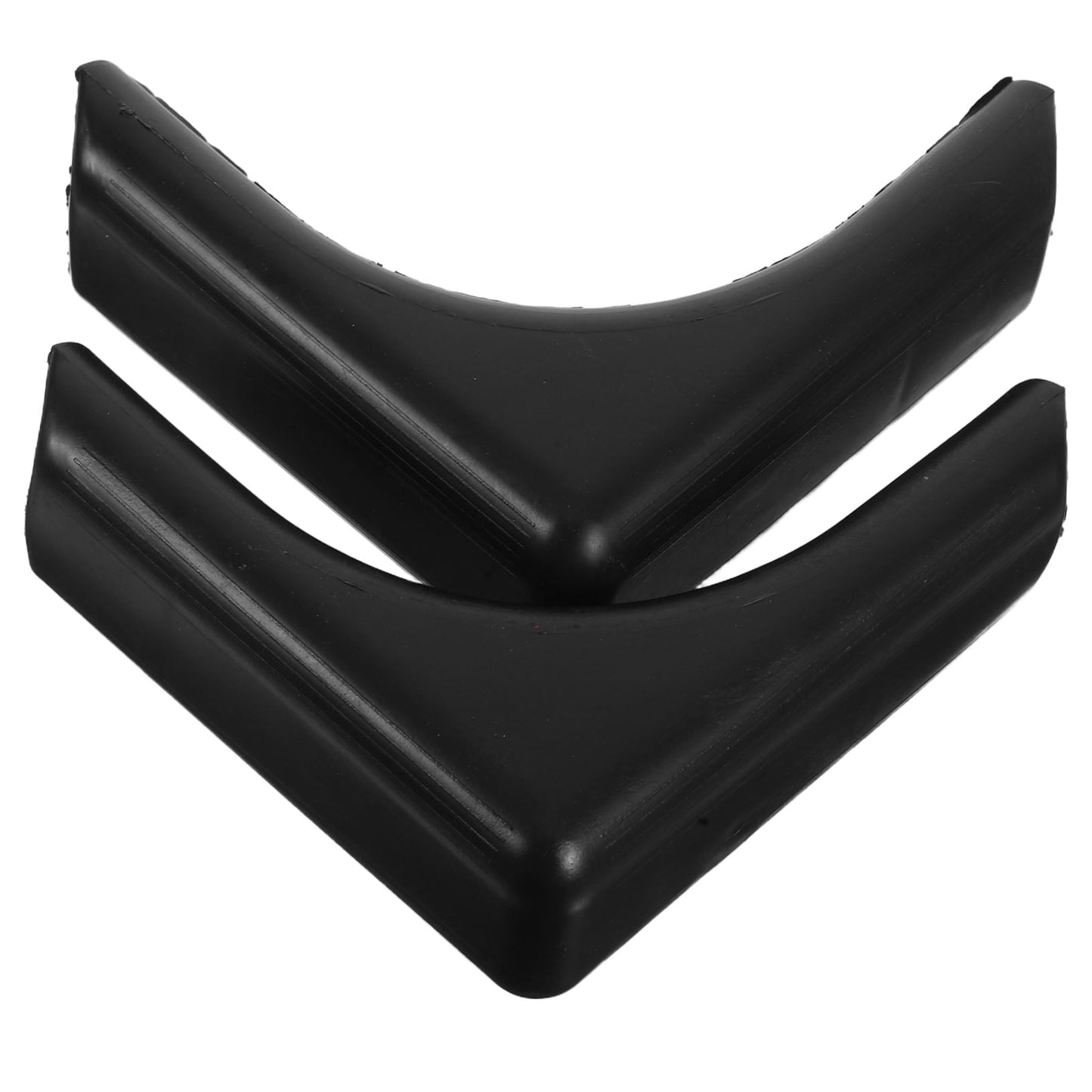 Worgeous Beach Chair Foot Pad Plastic Nonskid Furniture Pads Round Black 1 Pair 4.7X4.7X1.6In