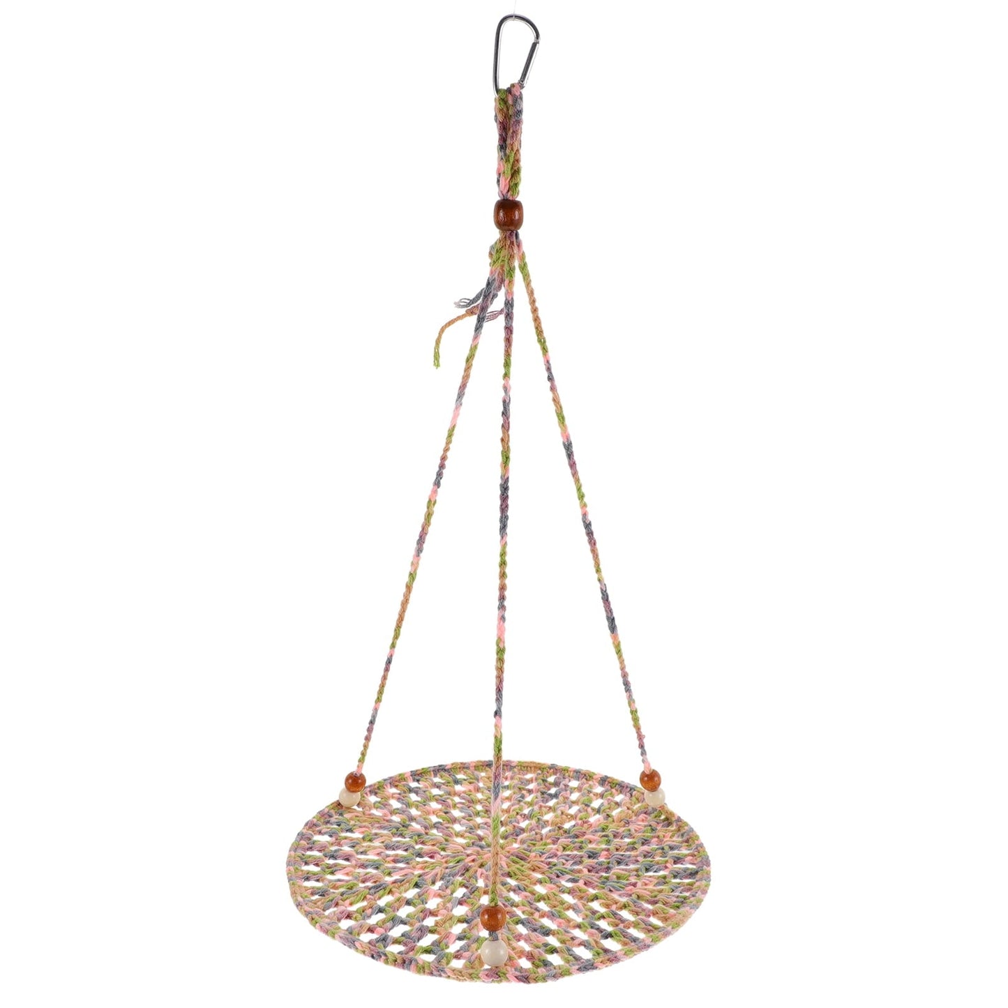 FUEENIRVA Hanging Bed Reptile Hammock Cotton Rope 1 Set 9.82X9.82X14.93in