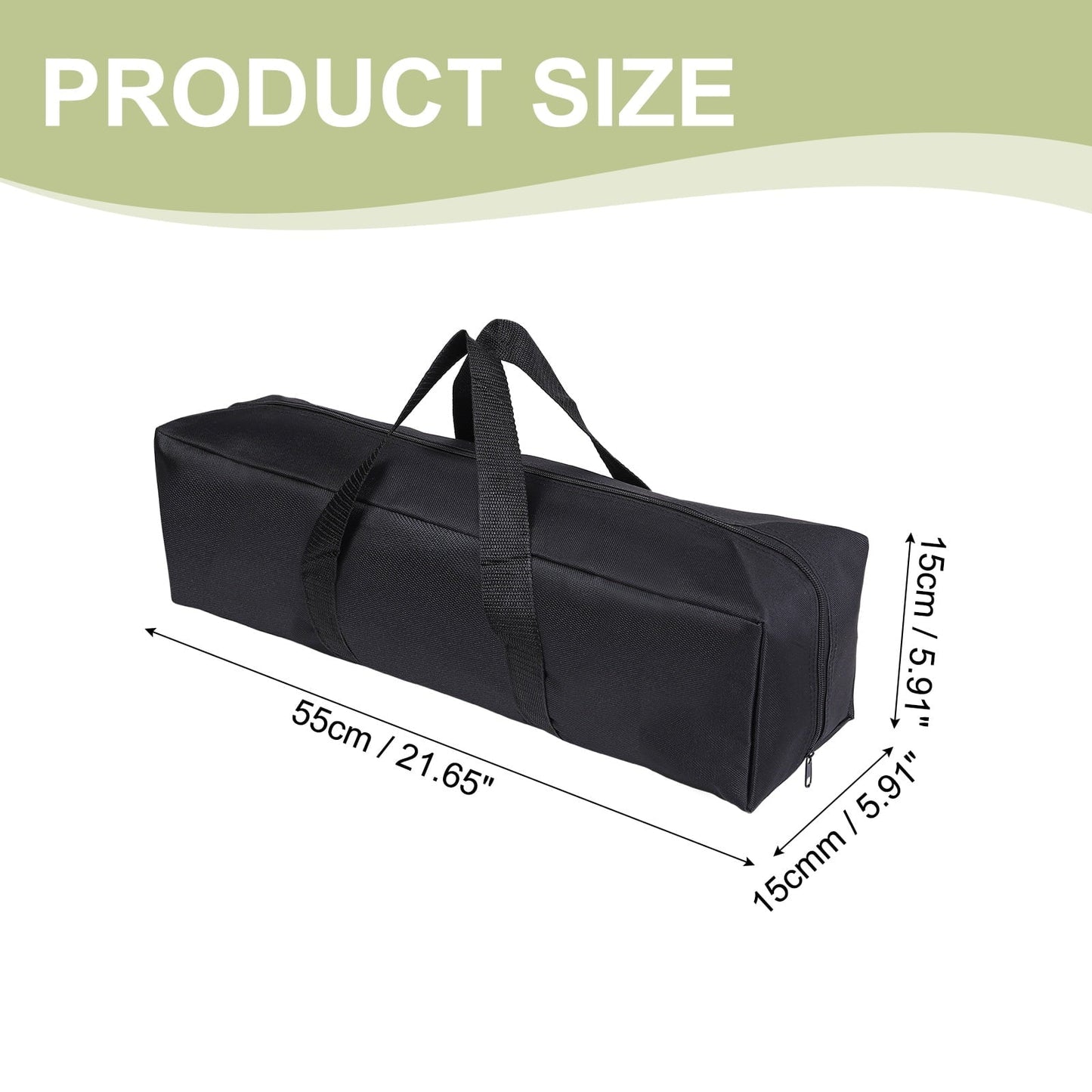 Uxcell Camp Chair Replacement Bag, Camping Folding Chair Bag with Handle Strap, 22 x 6 x 6 Inch for Outdoor (Black)