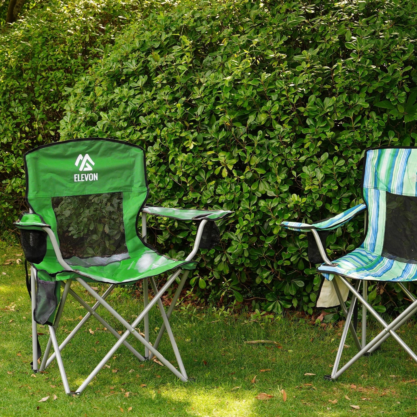 BalanceFrom Folding Camp Chair，Portable Outdoor Chair，with Cup Holder & Carrying Bag，for Camping, Beach, Fishing, and Sports Events