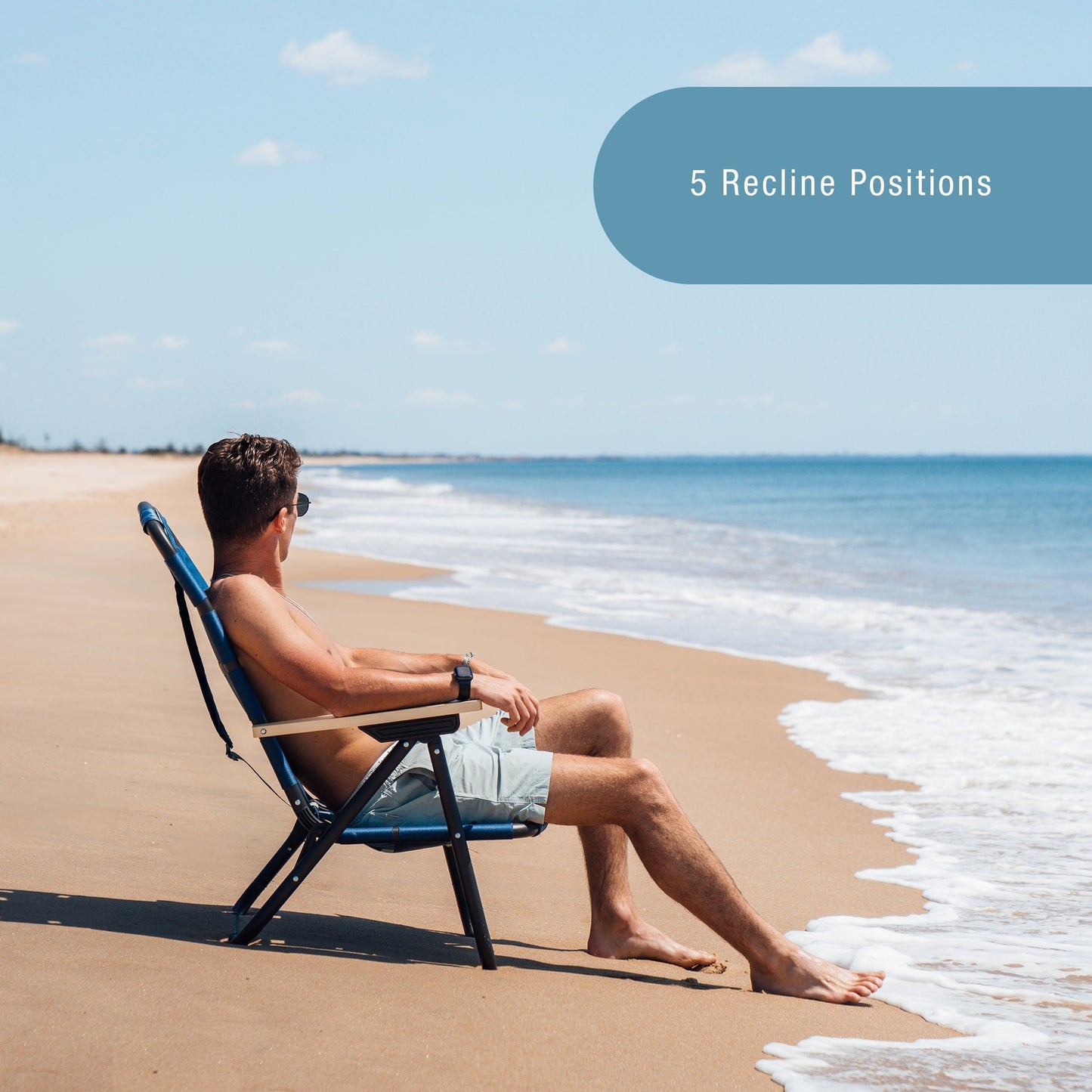 CleverMade KOVE Outdoor Chair - Midnight Black (1PK)