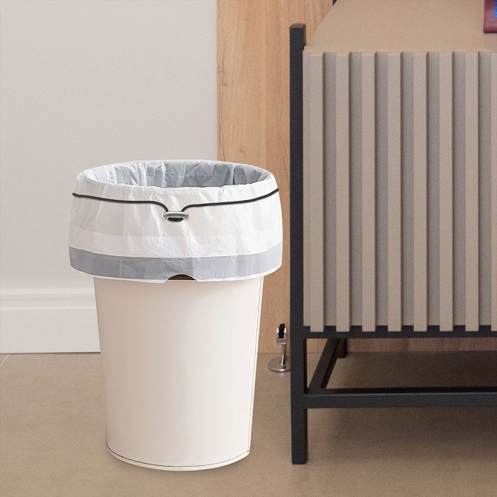 NUOLUX 4Pcs Garbage Can Bag Bands Black Rubber Band For Home Use And Beach Chair Binding