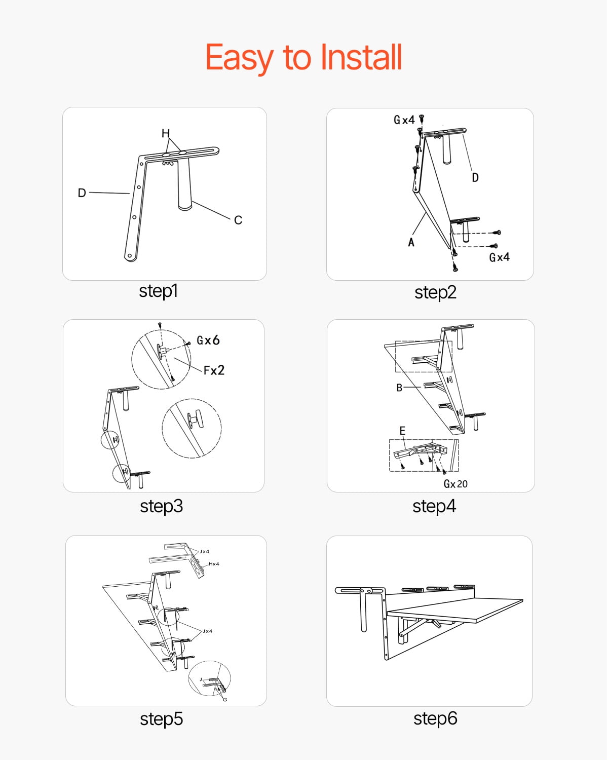 VEVOR Balcony Hanging Table, 12 x 59 in Folding Balcony Railing Table, Outdoor Balcony Bar Table for Railings, 50 lbs Loading, Fit Railing from 1" to 5.9", Serving Table for Patio & Deck