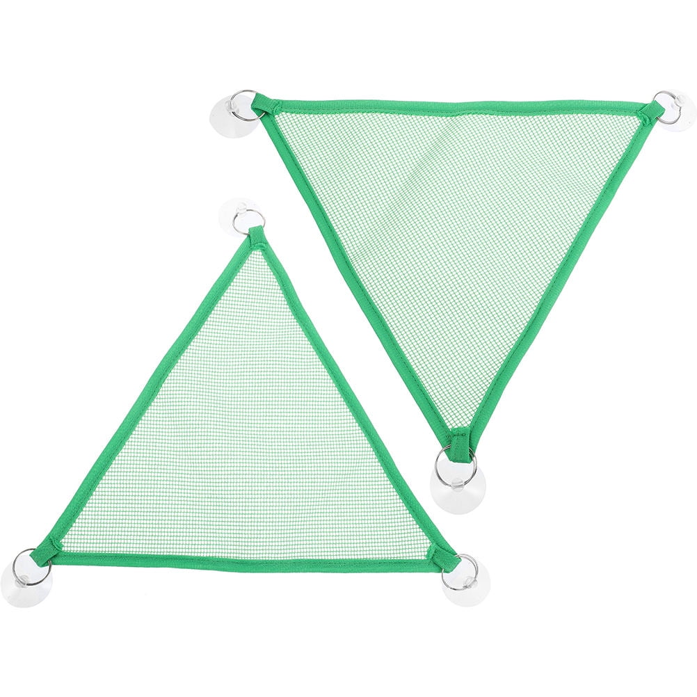 RENACLIPY Pet Hammock for Cage Good Air Permeability Green 2Pcs
