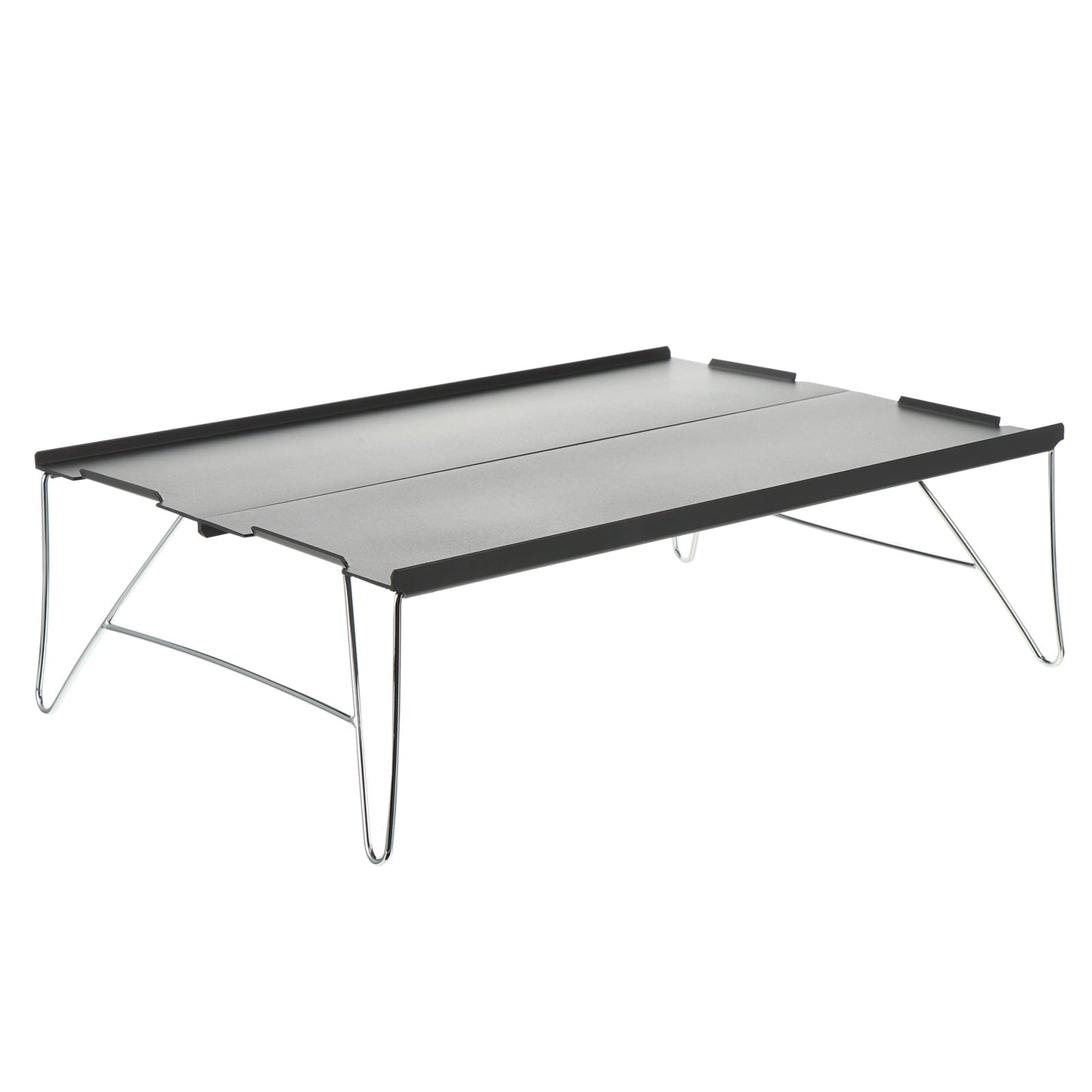 SWETRACE 1 Set Grey Rectangular Portable Table for Camping and Picnic Foldable Small Outdoor Table