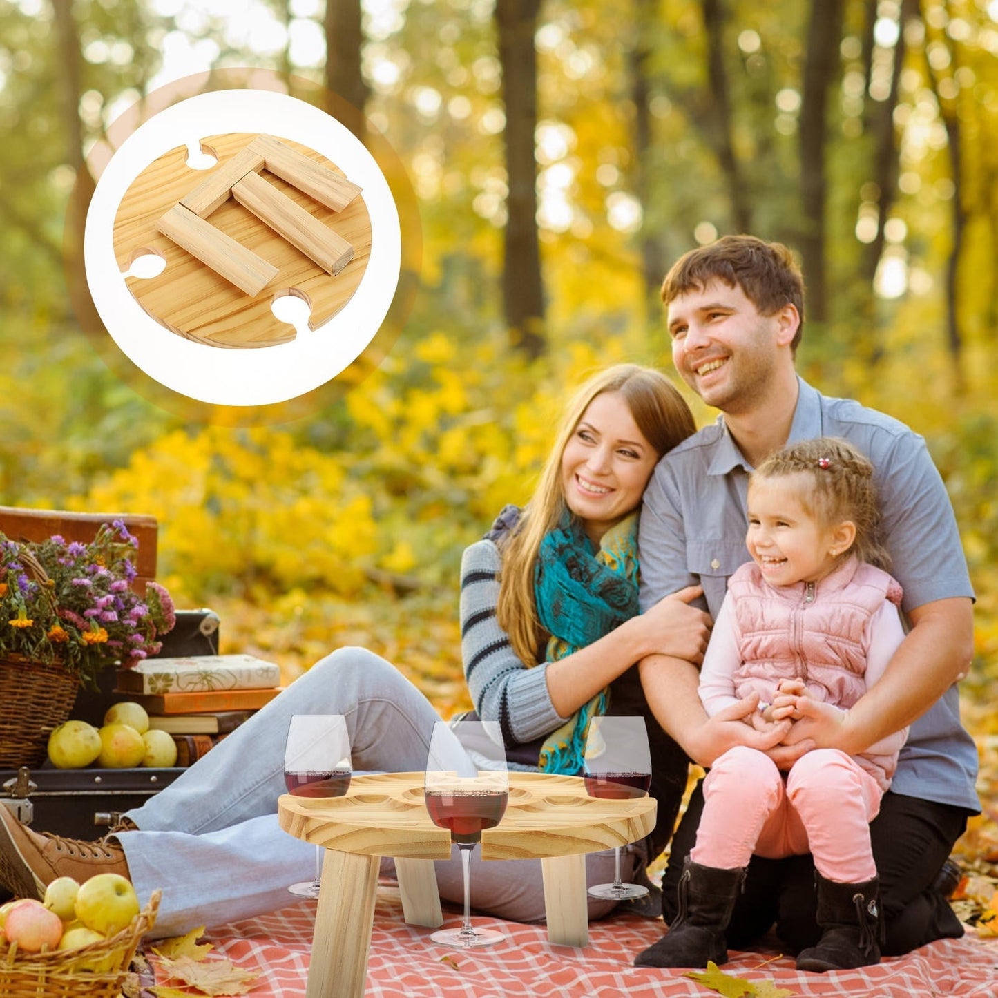 SWETRACE Side Table Outdoor Light Yellow Simple Design 1Set 9.24X9.24X4.91in