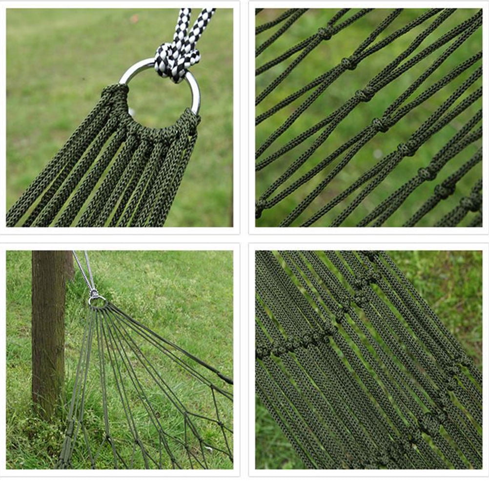 Worgeous 军绿吊 Camping Hammock with Rain Fly Bed Net Mesh Travel Green