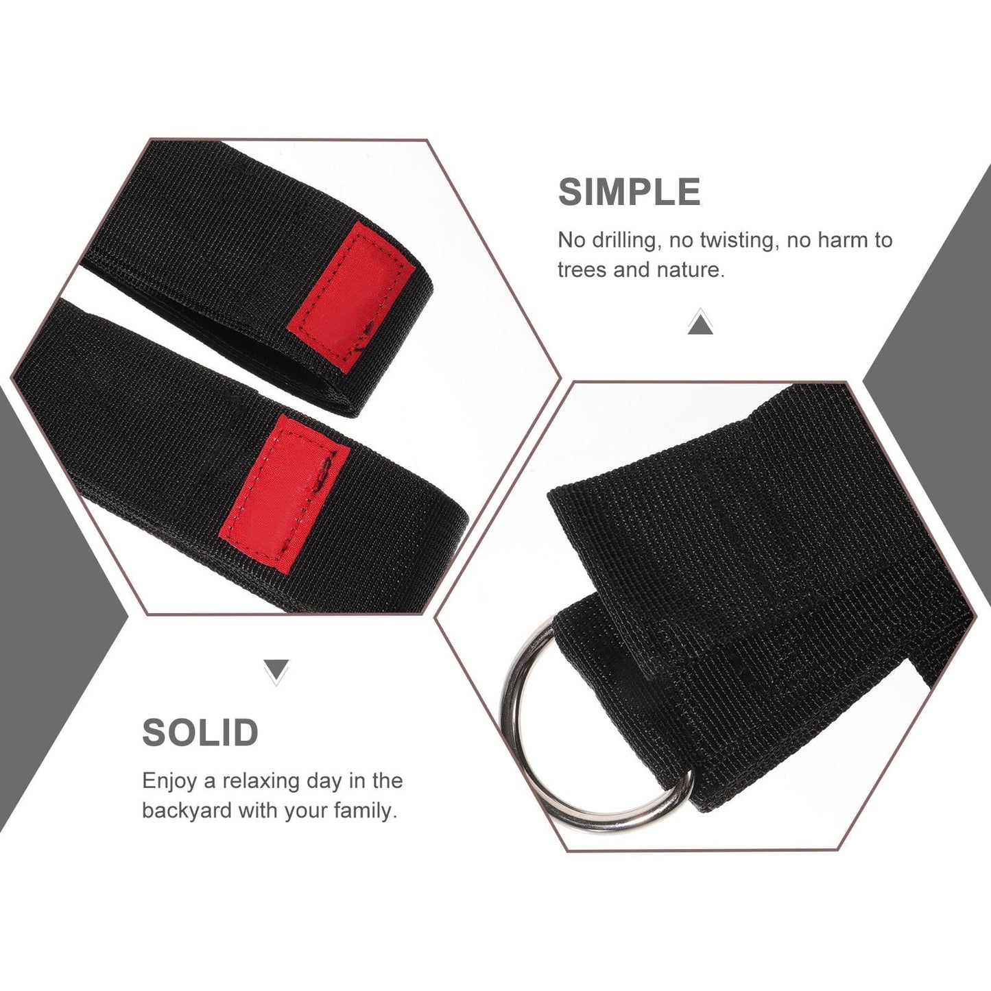 COSMOBETTY 2pcs Tree Swing Rope Kit Heavy Duty Hammock Ropes With S Hooks Easy Installation For Use Supports Up For Swing