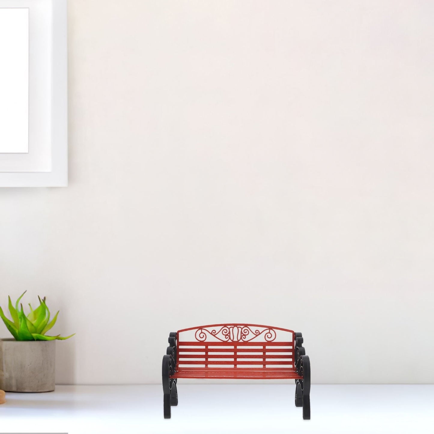 UNOMOR Mini Garden Bench Model ABS Multi Scene Accessories Adults 1Pack