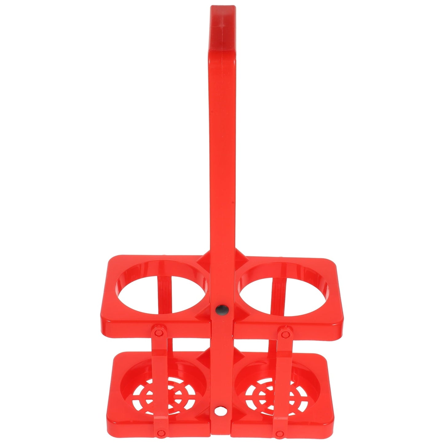 Raindrops 1Set Folding Beer Basket Large Foldable Beverage Holder Red Plastic Rectangular for Picnic Party