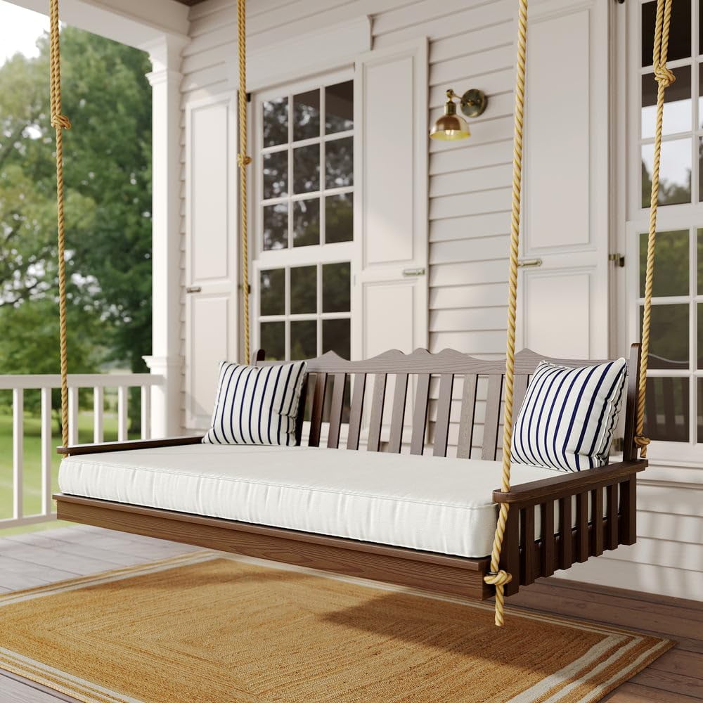 Keystone Amish Co. Twin York Porch Swing Bed, Unfinished