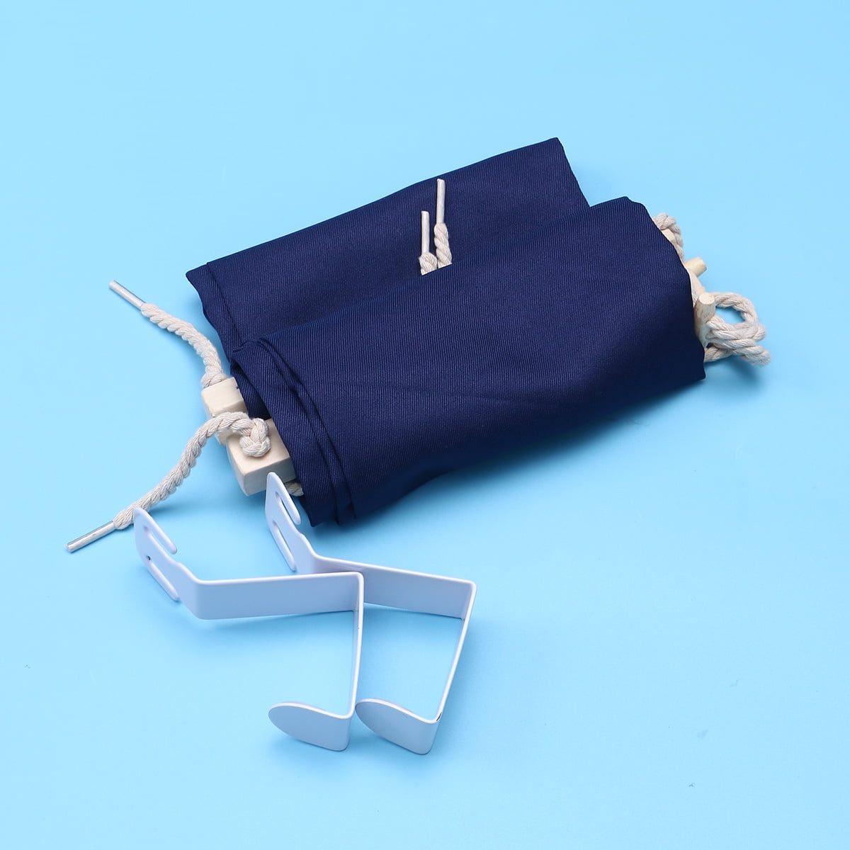 TAILTOSS 3Pack Dark Blue Foot Hammock for Office Desk 11.8x6.7x0.4in