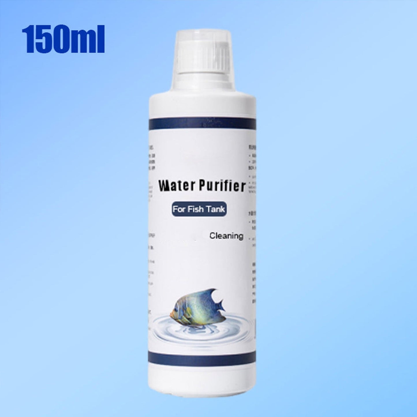 Aquarium Water Purifier Solution | Water Clarifying Cleaning Agent Flocculant | pH Balance Treatment | Natural Safe for Fish & Plants | Long-Lasting | 150ml Bottle