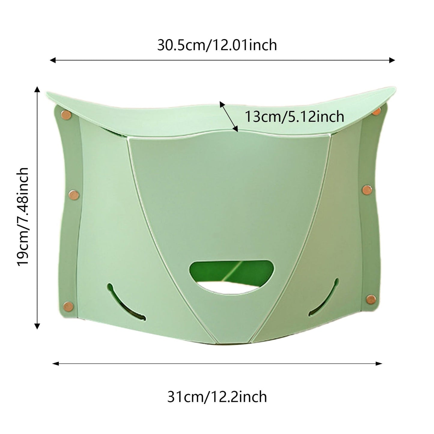 2 in 1 Foldable Plastic Stool with Handbag Function, Portable Camping Hiking Stools, Lightweight Carry Bags, Outdoor Ultralight Mini Stool for Camping & Fishing Backpacking Travel