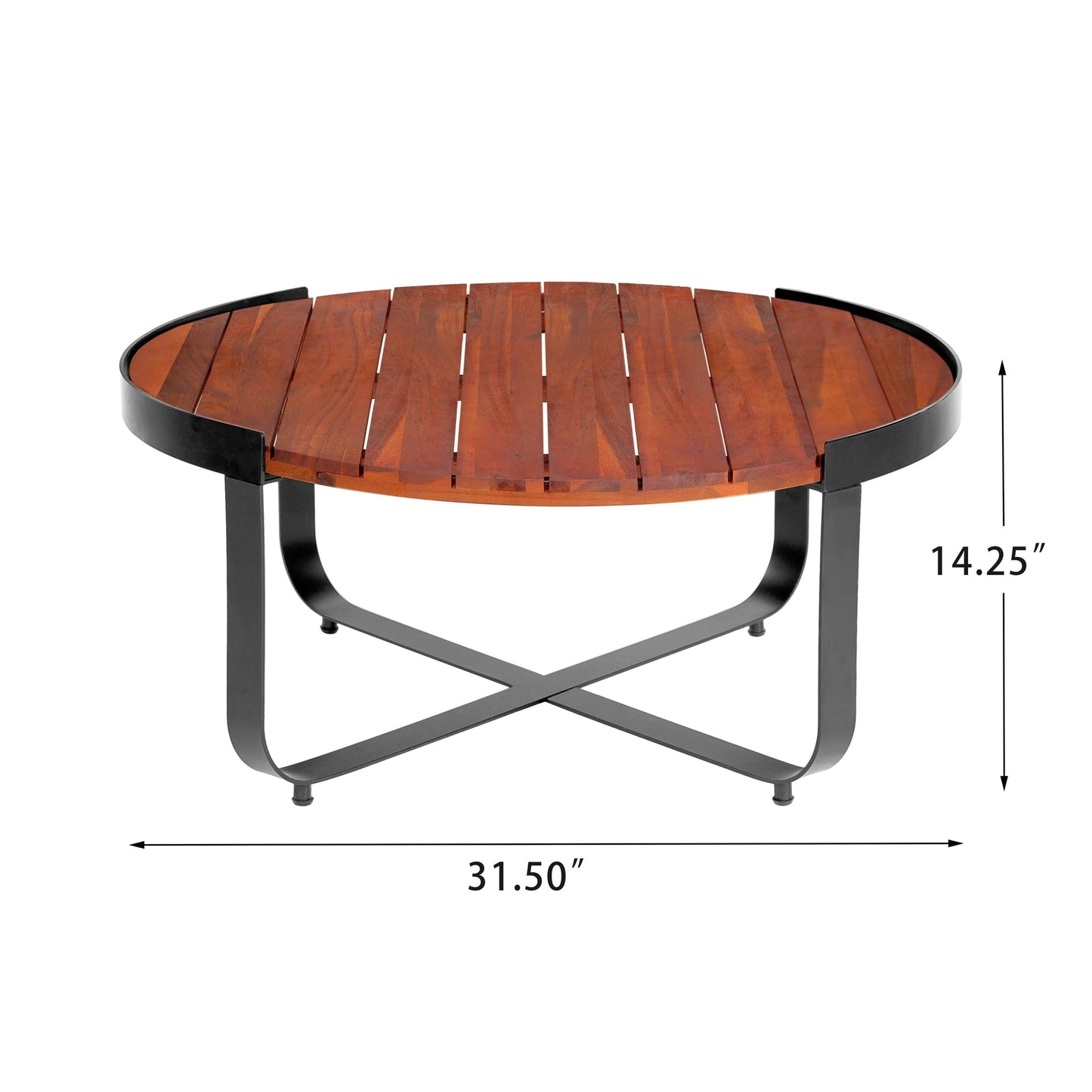 Homy Casa Outdoor Table, Elegant Patio & Garden Centerpiece for Relaxation & Gatherings, Brown