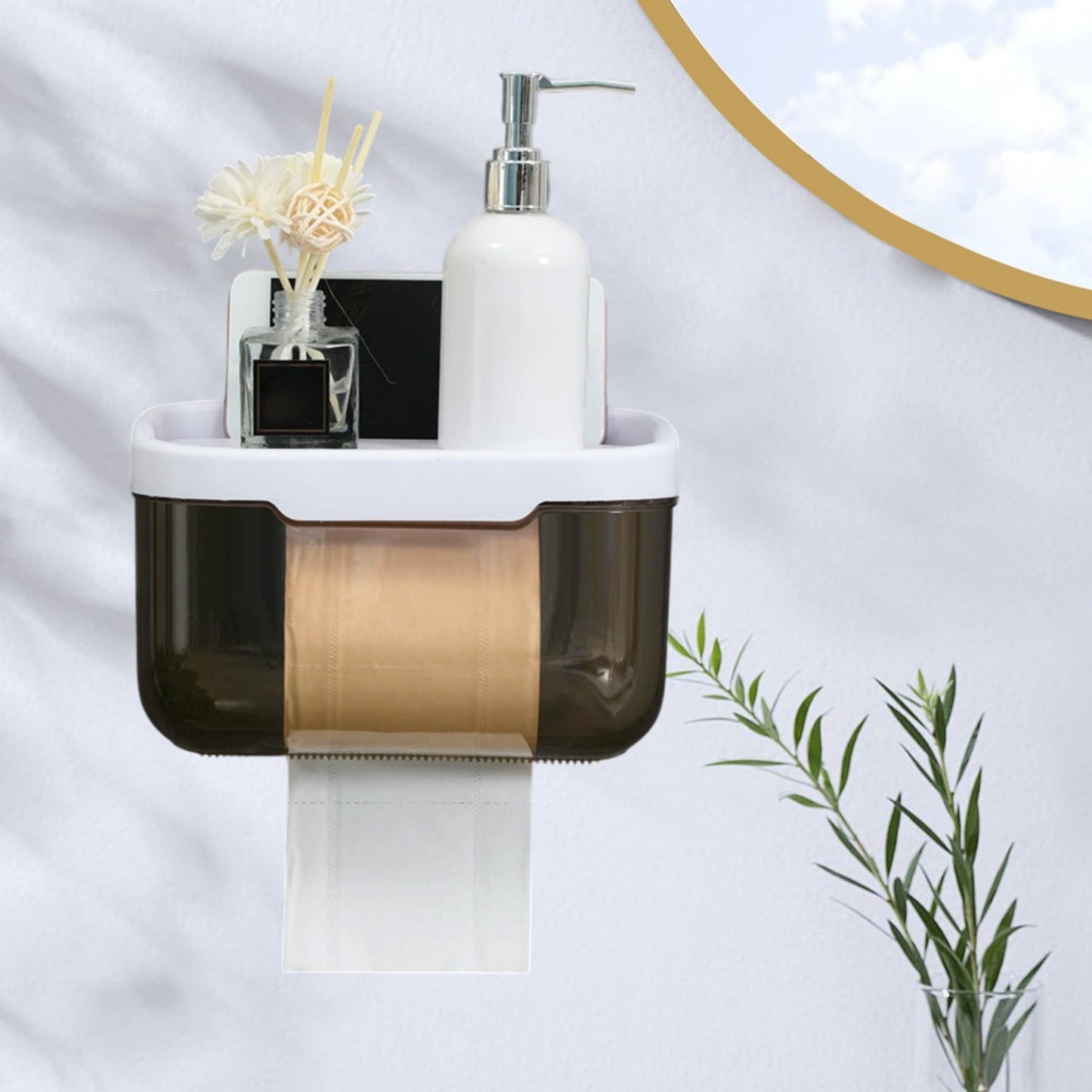 Kraoden Scandinavian Tissue Box for Home and Office, Stylish Drawer Organizer, Transparent Coffee Table Accessory, Convenient for Outdoor and Travel Use