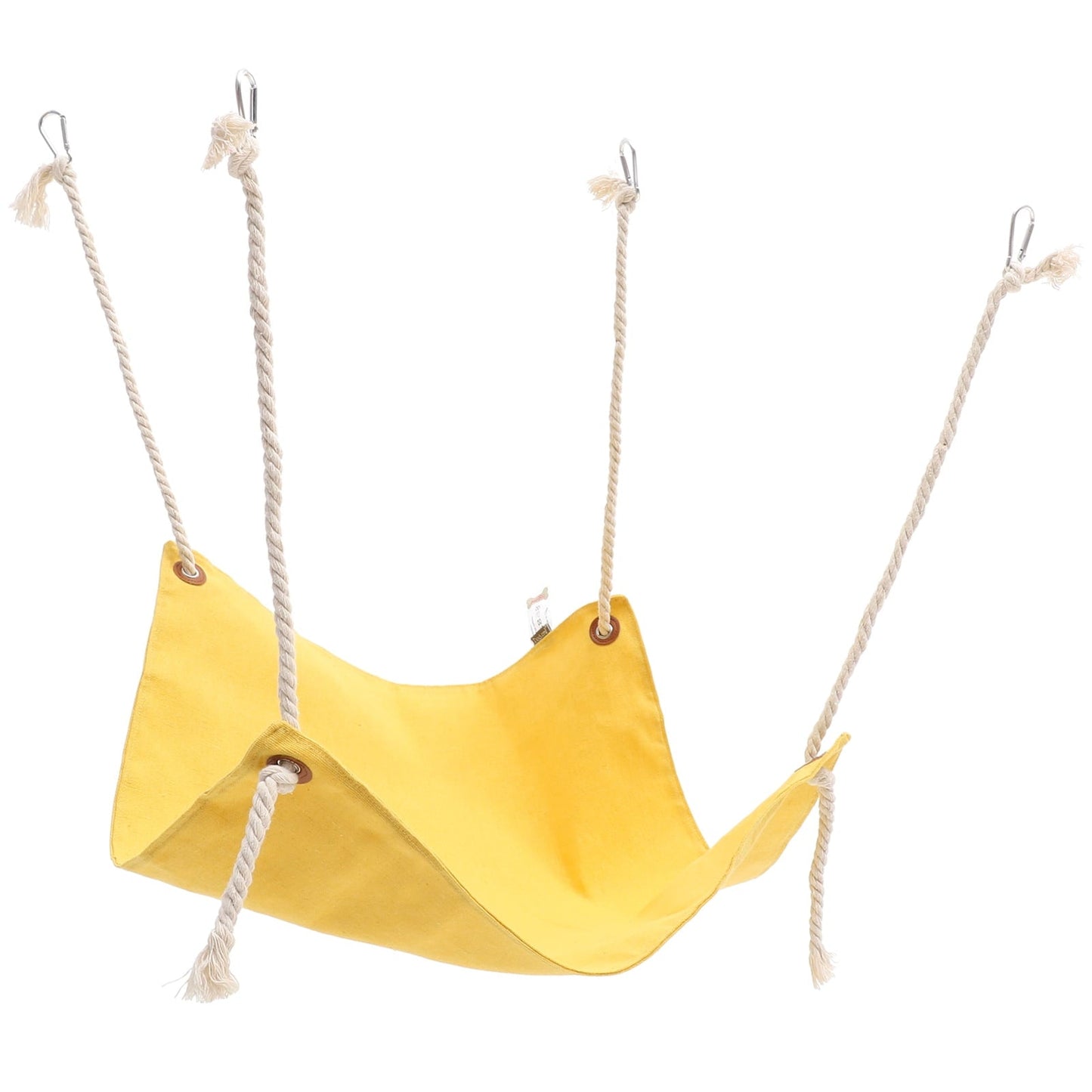 HONMEET 1 Set Swing Bed for Cats Yellow Cotton Linen for Indoor Use Comfortable Pet Resting