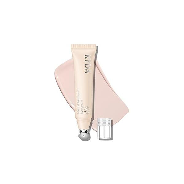 Mineral Sunscreen Eye Cream, 3-in-1 Anti-Aging Under Treatment SPF 35, Concealer for Smooth Eyelines Cover Dark Circles, 03