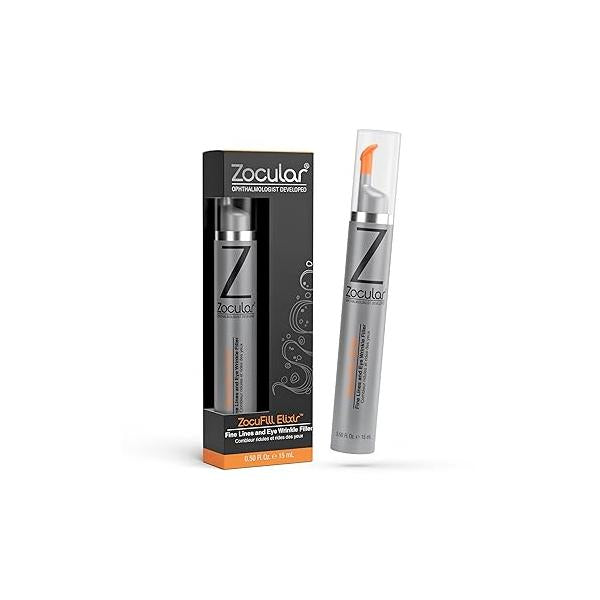 Zocufill Elixir Eye Gel and Face Serum - Bags Treatment for Women Men Reduce the Appearance of Dark Circles, Puffy Eyes, Fine Lines Wrinkles