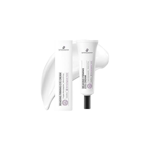 Differ & Deeper Luminous Brightening Eye Cream - Moisturizer for Dullness, Dark Circles Radiant-Looking Skin | K-Beauty Skincare (30ml)