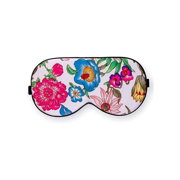 Maxfeel 100% Pure Silk Eye Mask - Sleep Cover in Printed Colors (#10)