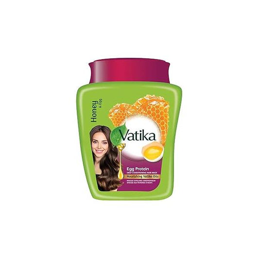 Vatika Naturals Hot Oil Hair Mask - Egg Protein & Multivitamin Treatment for Dry, Damaged Hair, Nourishing Strengthening, Deep Conditioning Soft, Smooth 500ml