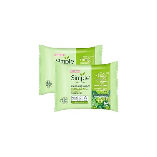 Simple Kind To Skin 25 Cleansing Facial Wipes (3 pack)