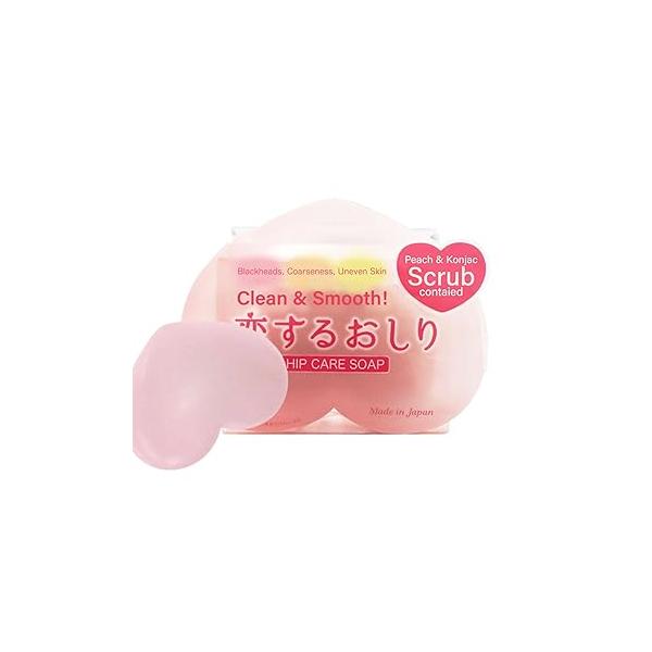 Bar Soap for Dark Spots, Pore Cleansing Sensitive Skin, Exfoliating Body Scrub, Women & Man by AHA, Aloe, Honey& Citric Acid Butt Skincare from Japan 2.82 oz