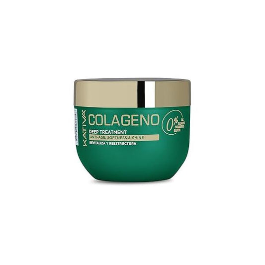 Kativa Collagen Deep Treatment Mask, 250 ML - Revitalizes, Restructures Aging and Damaged Hair for Weakened, Aging, Hair, free from Salt, Sulfate, Gluten, Paraben