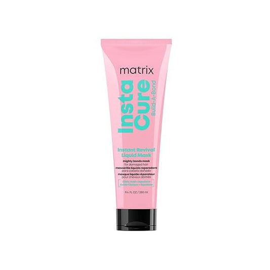 Matrix Instacure Build-A-Bond Instant Revival Liquid Mask - Repairs Very Damaged Hair, Citric Acid & Squalane, Softens Smooths, Vegan Sulfate-Free