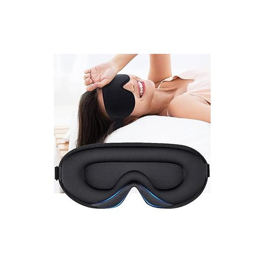 Sleep Mask for Women Men, 3D Contoured Blindfold 100% Blockout Light Eye Sleeping, Upgraded Cover with Adjustable Strap, Pillow Soft Comfy Shade Nap Travel Night Shift,Purple