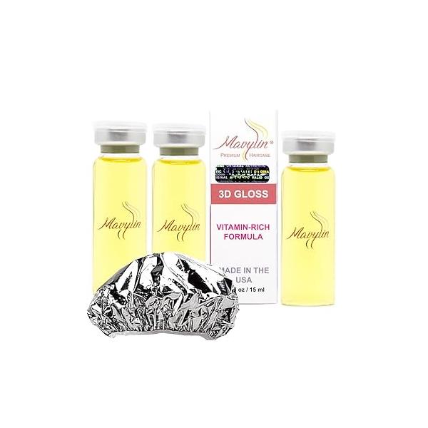 Mavylin Hair Treatment for Dry or Damaged - Deep Conditioning with Vitamin B6 B5 Panthenol 3 Treatments