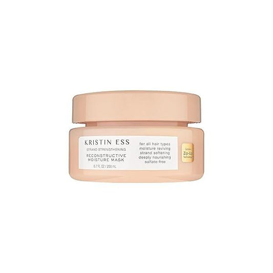 Kristin Ess Hydrating Deep Conditioner Protein Hair Mask - Shea Butter + Coconut Oil Treatment for Dry Damaged Conditioning, Strengthening, Softening, Anti-Frizz Pear Amber Scent