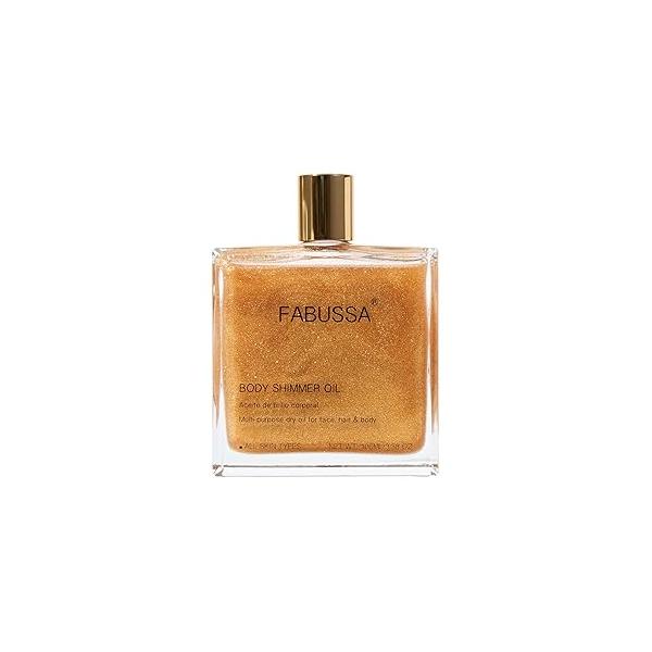 Body Shimmer Oil | Hydrating & Illuminating Highlighter for Face, Hair 3.38 Fl Oz